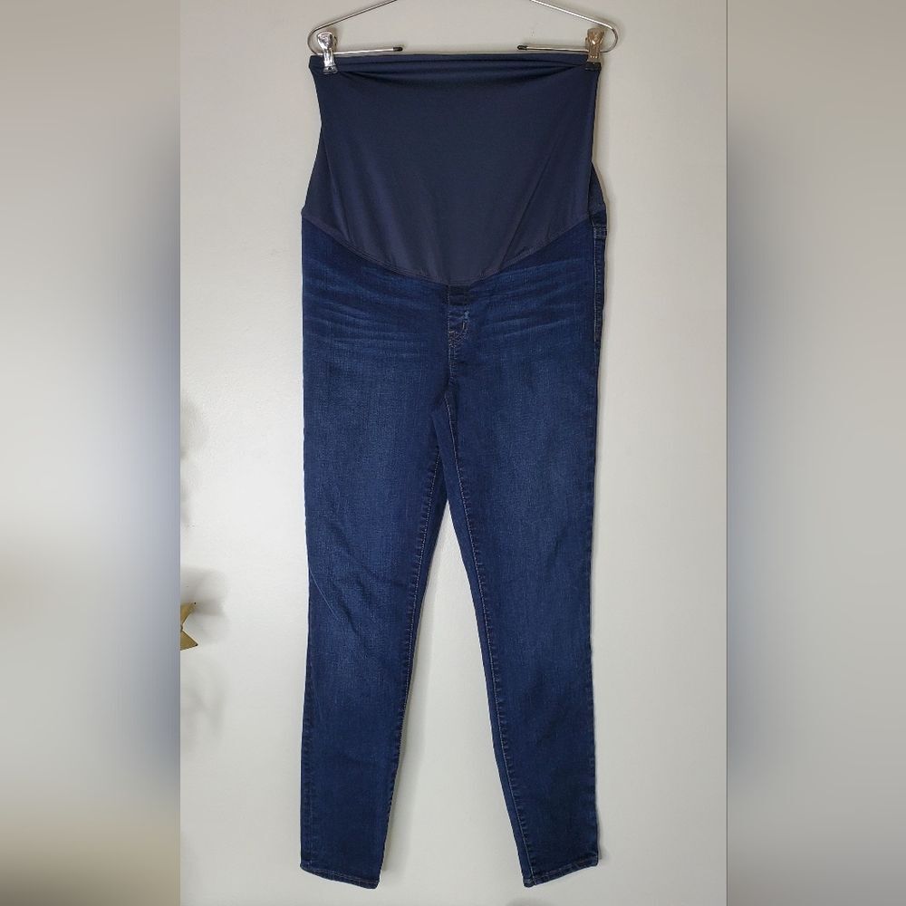 Madewell Maternity Over-the-Belly Skinny Jeans in Hayes Wash Size 29 Flawed